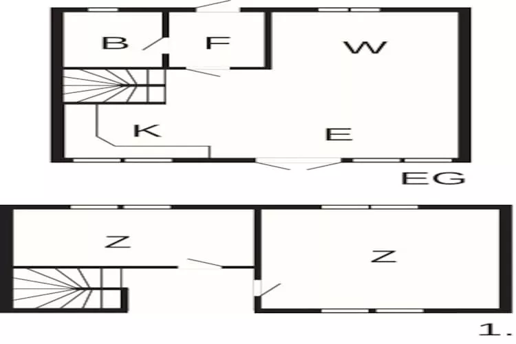 3 room,2 levels-Plattegrond