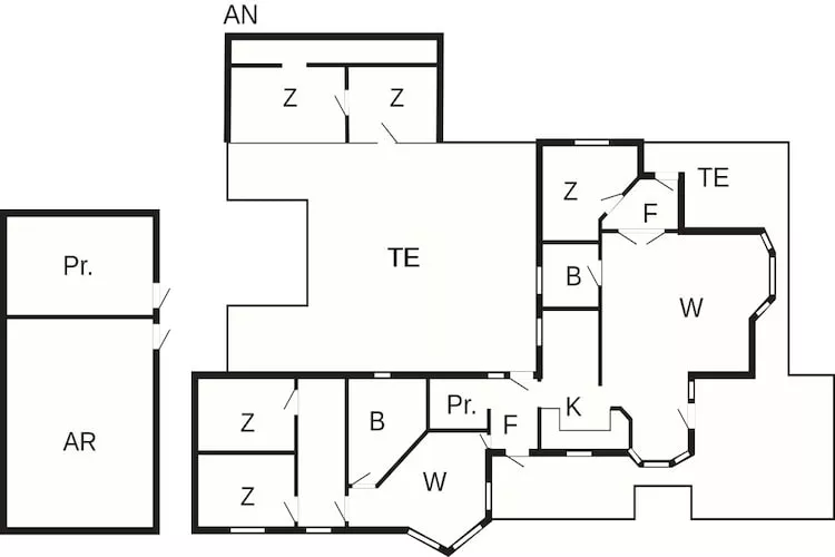 Ruim familieverblijf -- By Traum Ferienwohnungen-Plattegrond