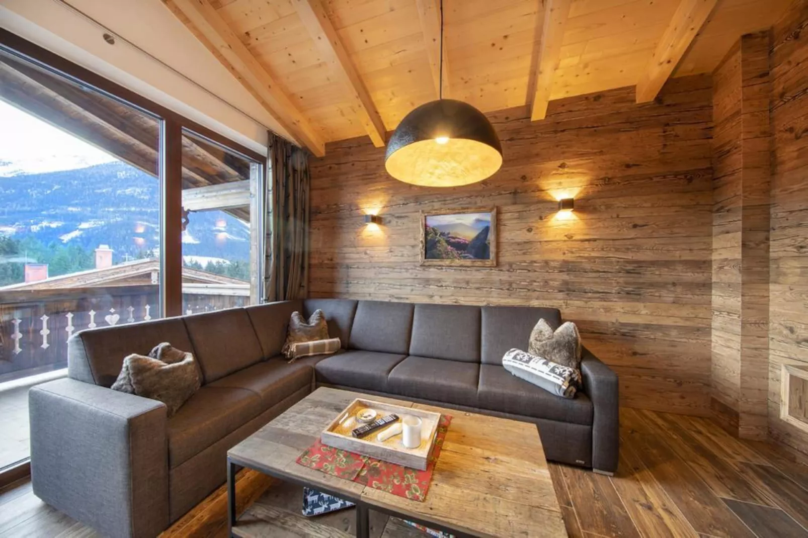 Nationalpark Chalet Käferfeldeck-Woonkamer