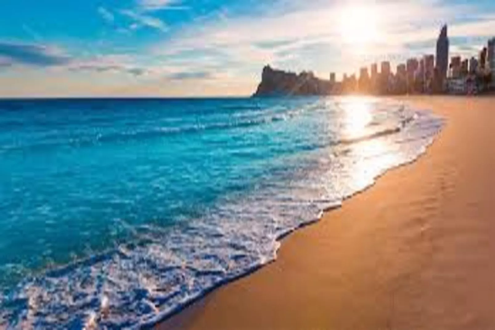 Benidorm-Gebieden zomer 1km