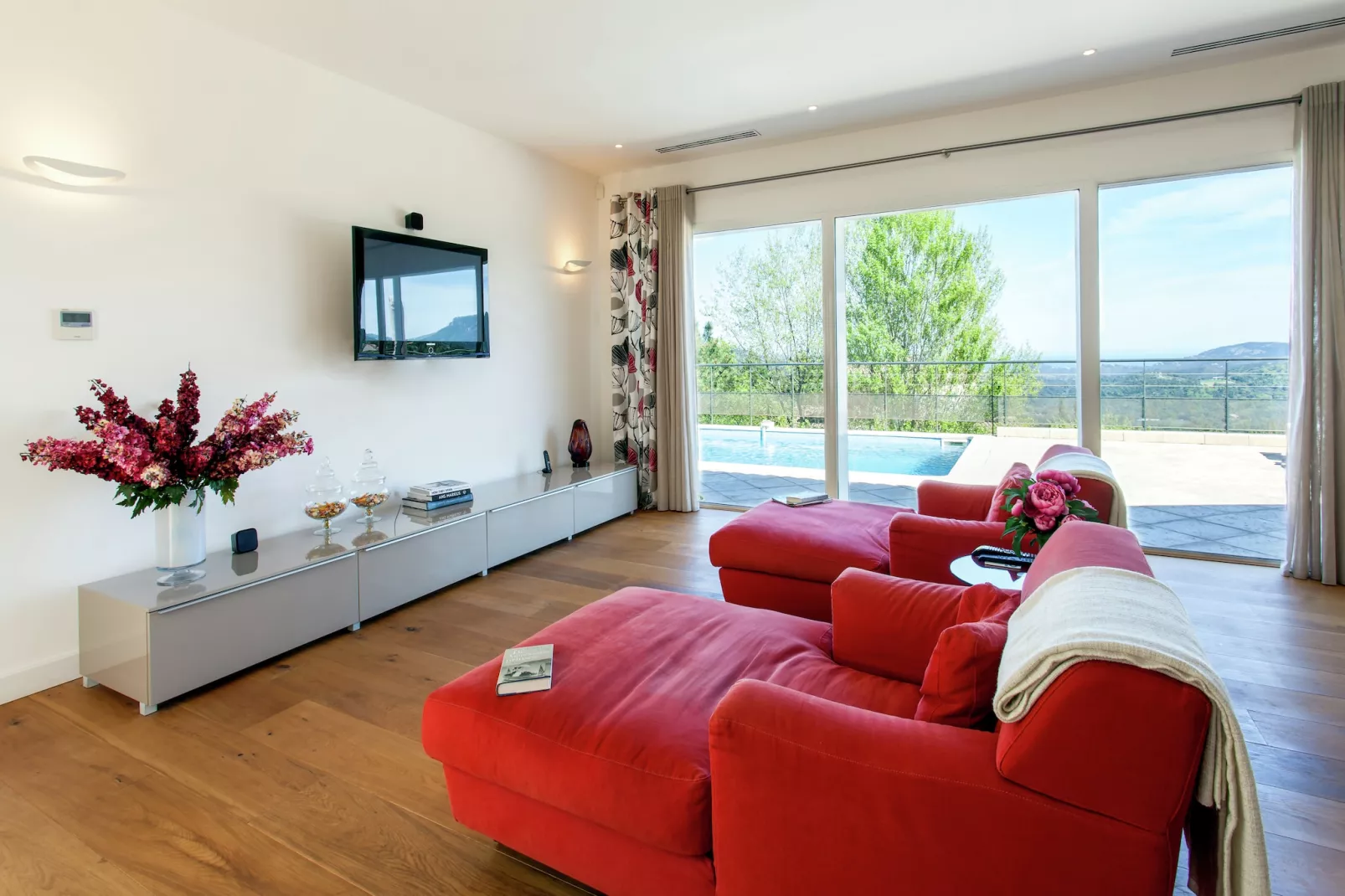 Villa le Mareret-Woonkamer