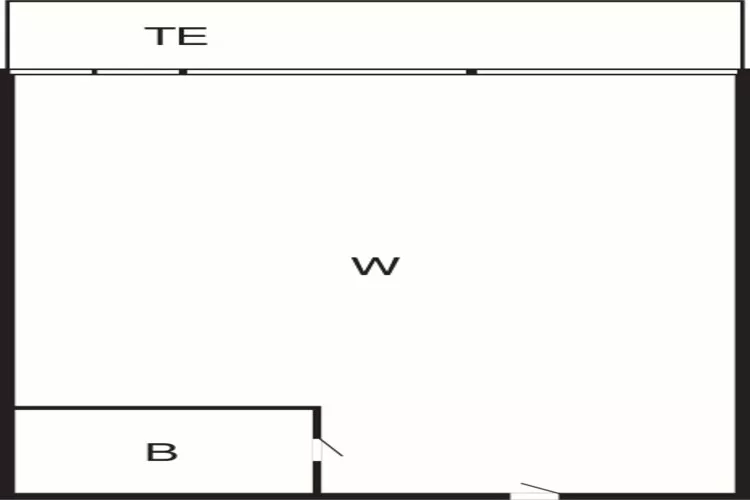 1 room,View cou.,G.Floor/1.floor,Prem-Plattegrond