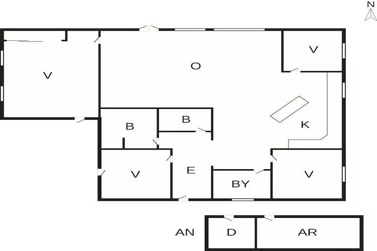 5 sterren vakantie huis in Vinderup-By Traum-Plattegrond