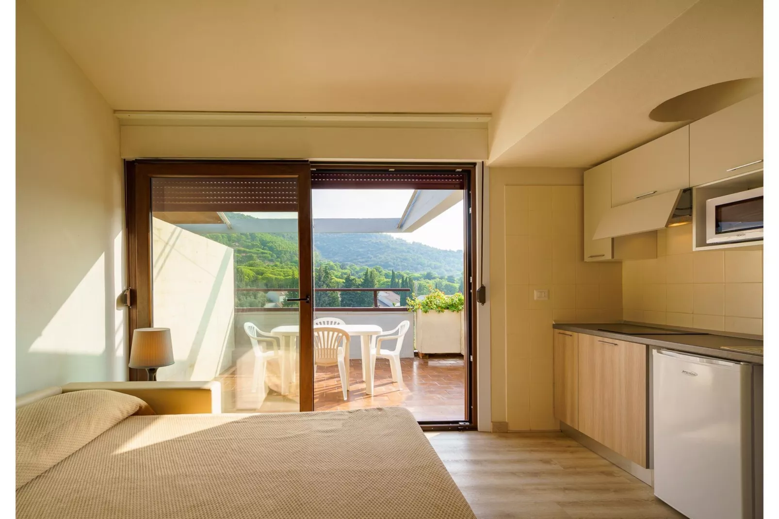 Residence Park Solemaremma 2-Zi-App Comfort C BK/TE 30 qm-Woonkamer