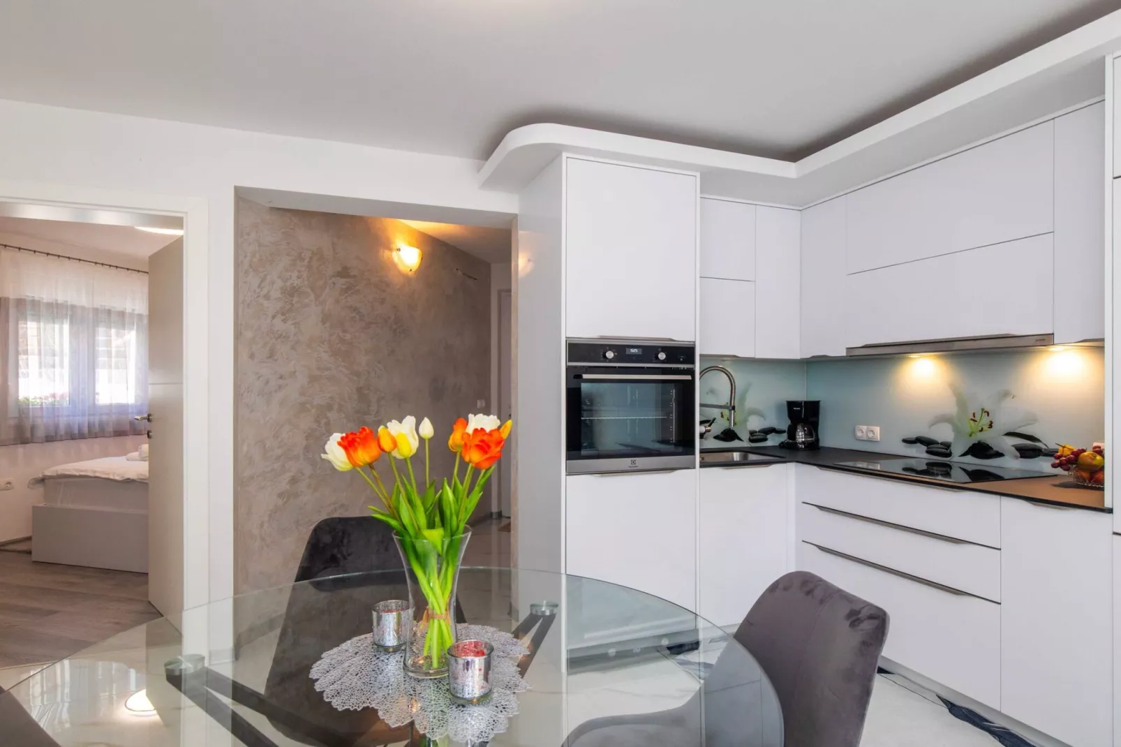 Modern Apartment with Terrace and Private Parking Krk - Two Bedroom Apartment
