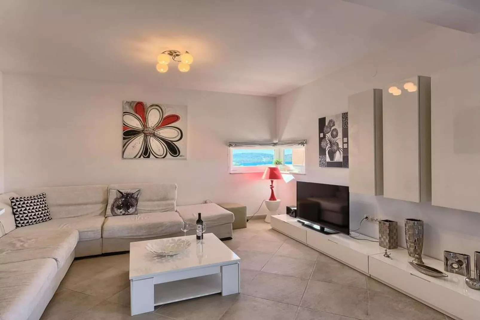 Luxury Apartment Okrug Gornji with Sea View and Pool - Three Bedroom Apartment with Sea View and Pool