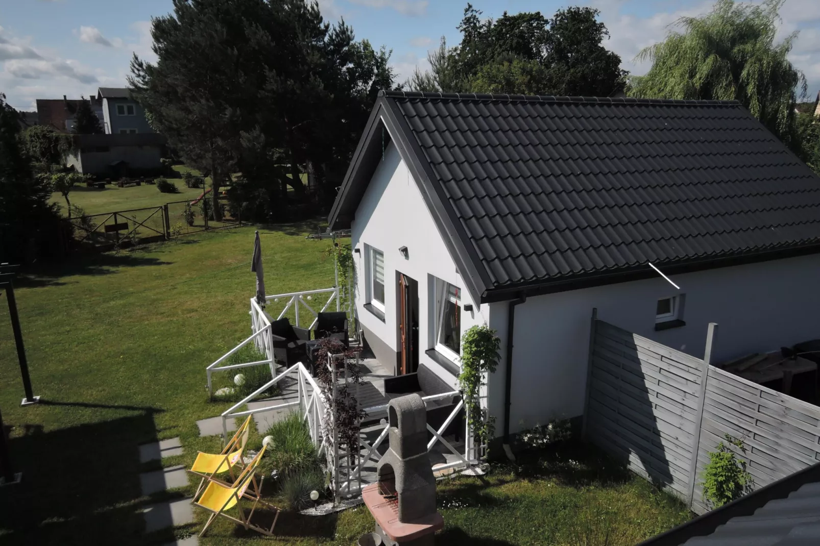 Wisełka Leśna - domek mały dla 4 osób-Buitenkant zomer