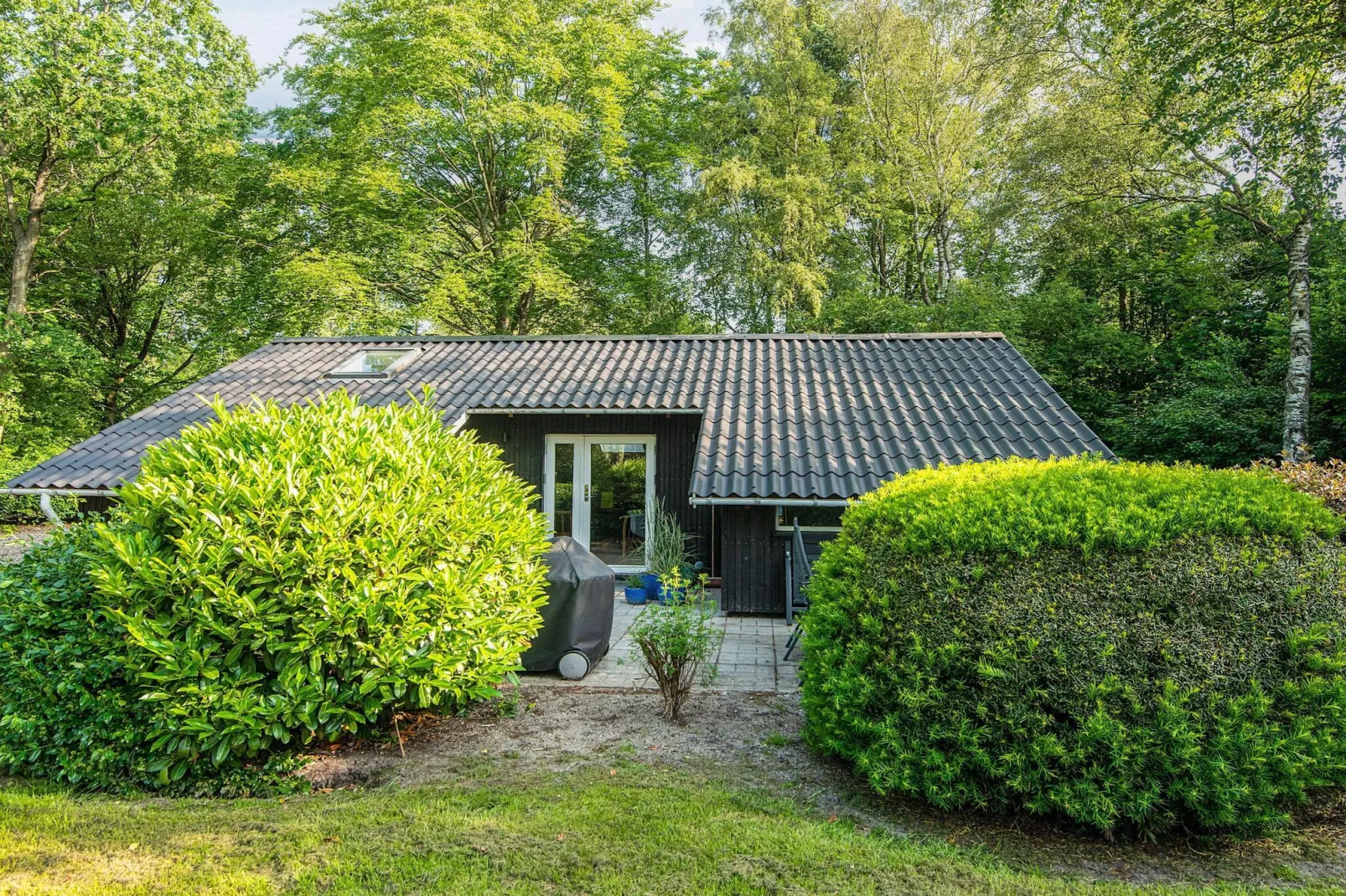Familiehuisje met terras en gazon-Uitzicht