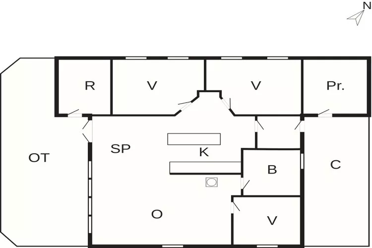 Luxe strandhuis met spa -- By Traum Ferienwohnungen-Plattegrond