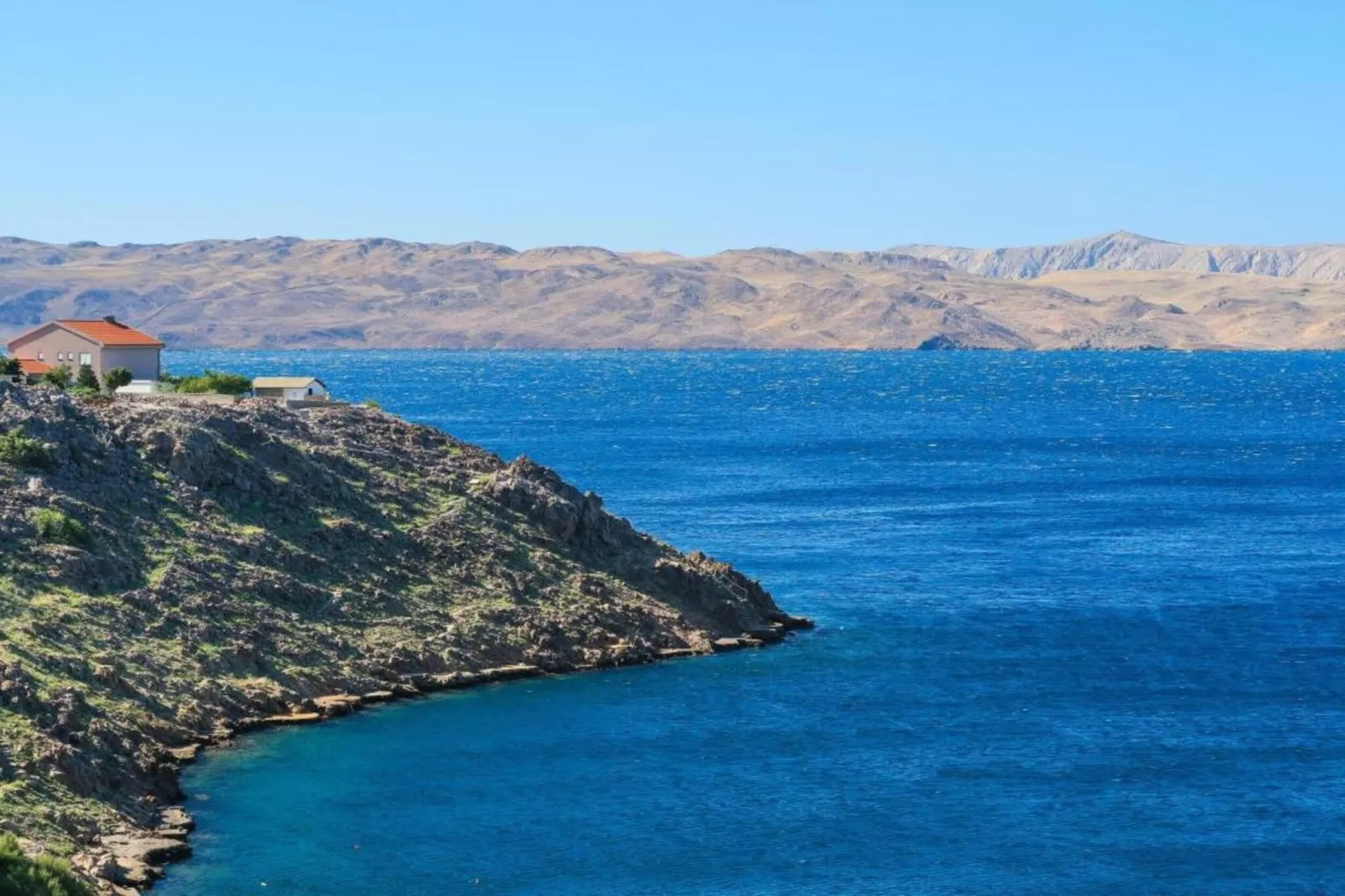 Dalmatian house Sukosan-Gebieden zomer 1km