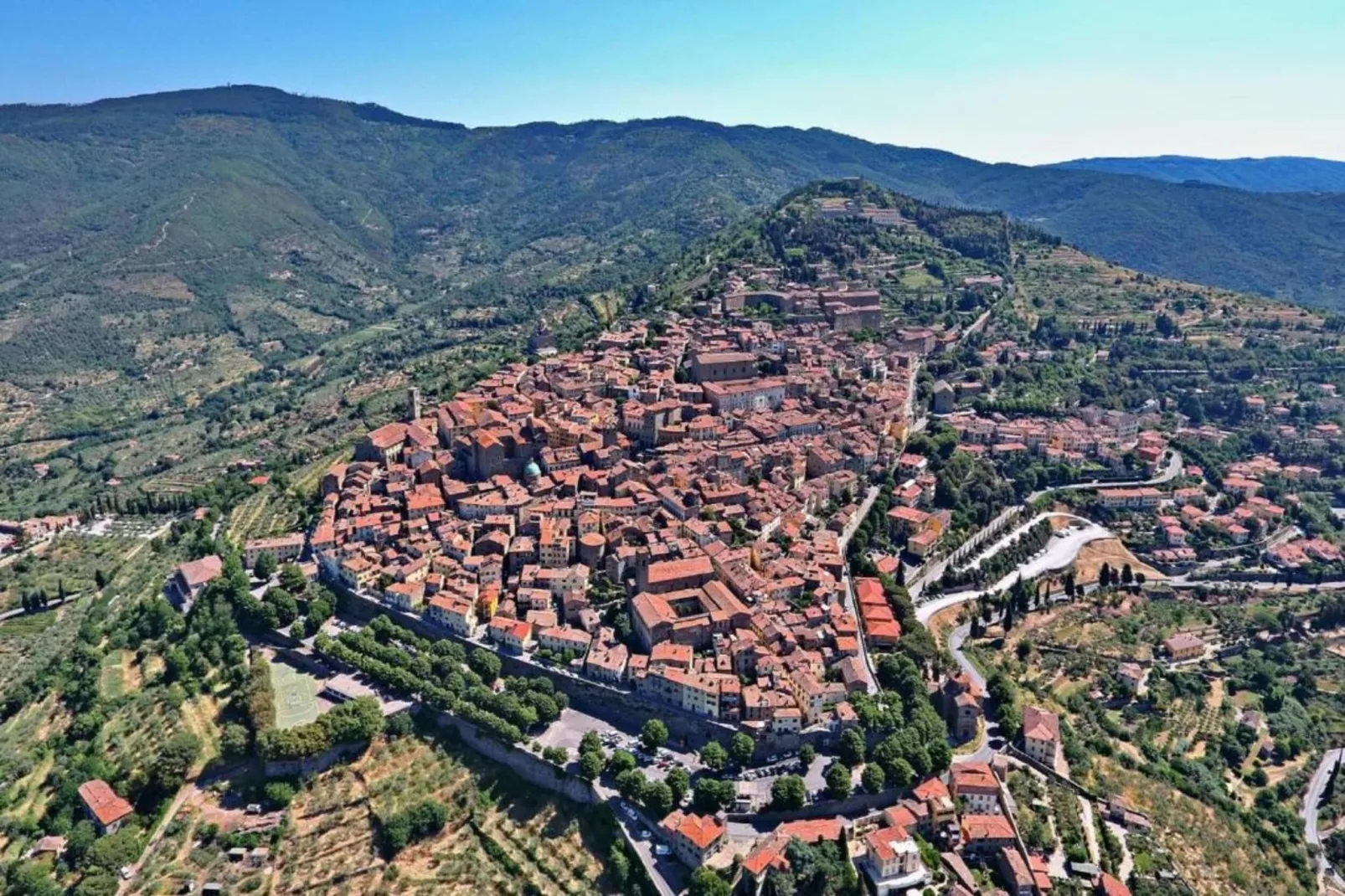 Casale  Valdichiana-Gebieden zomer 20km