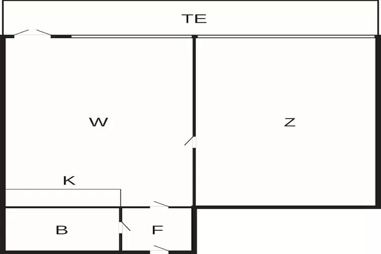 2 room,View dune,G.Floor/1.floor,Prem-Plattegrond