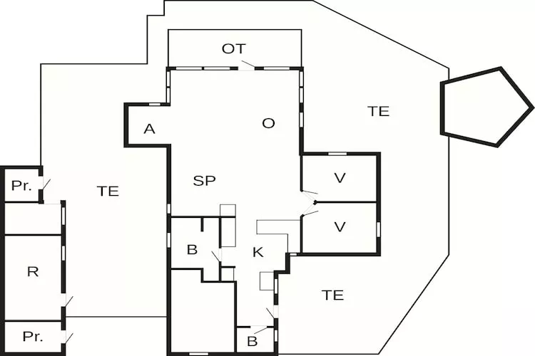 4 sterren vakantie huis in Sjølund-By Traum-Plattegrond