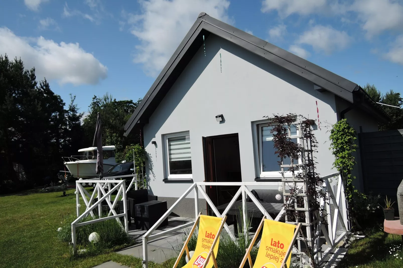 Wisełka Leśna - domek mały dla 4 osób-Buitenkant zomer