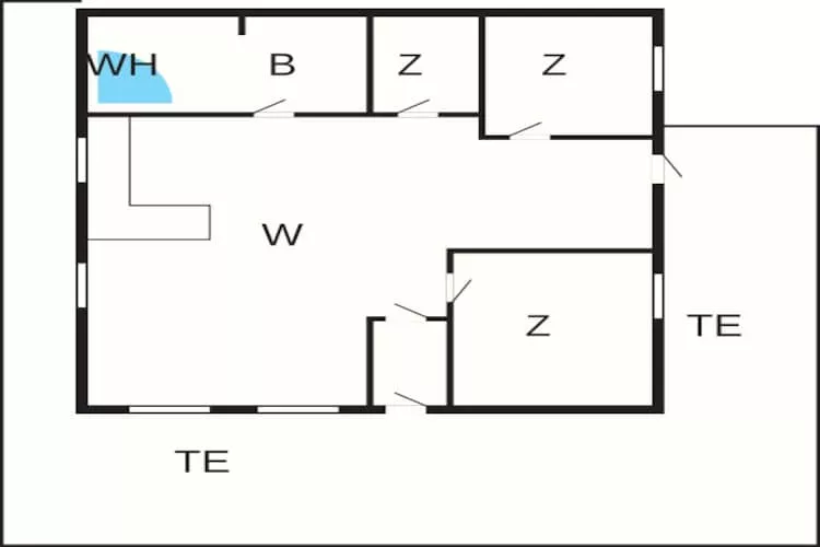 6 persoons vakantie huis in Løkken-By Traum-Plattegrond