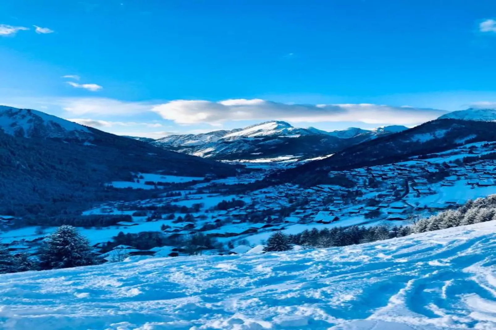 Les Fermes de Chatel 1-Gebied winter 20km