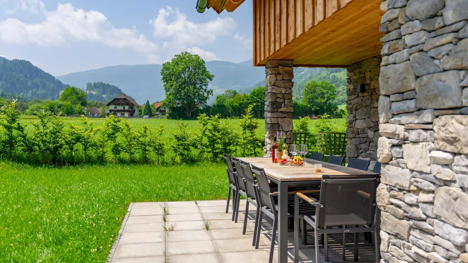 Mountain Chalet Krek Wak Wou-Terrasbalkon