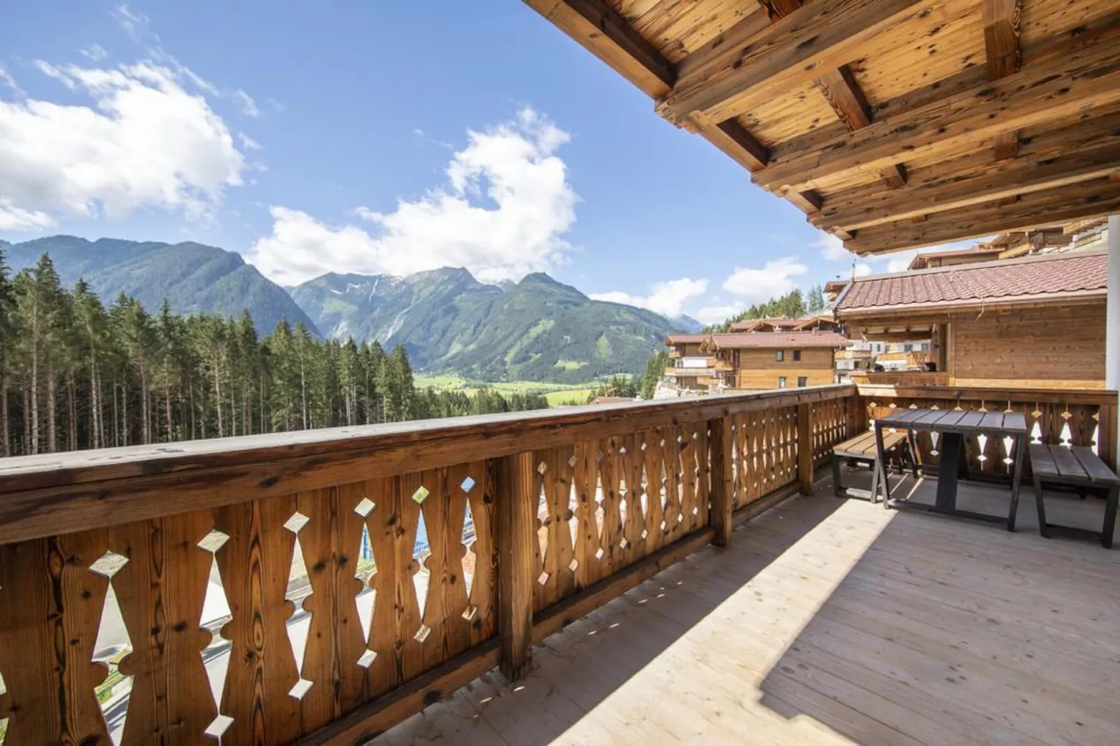 Nationalpark Chalet Ochsenbug-Uitzicht zomer