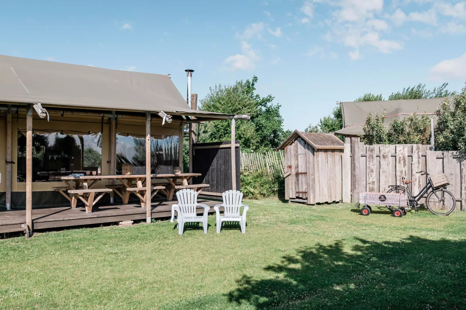 Wood Lodge Luxe - Duynpark-Buitenkant zomer
