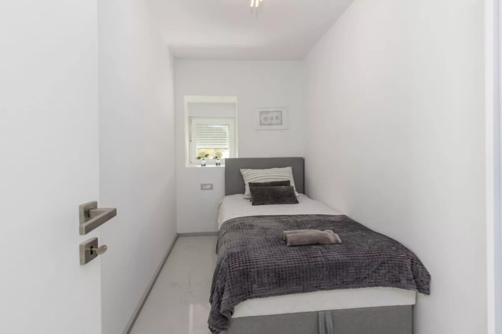 Apartments Bregha - Three Bedroom Apartment with Terrace-Slaapkamer