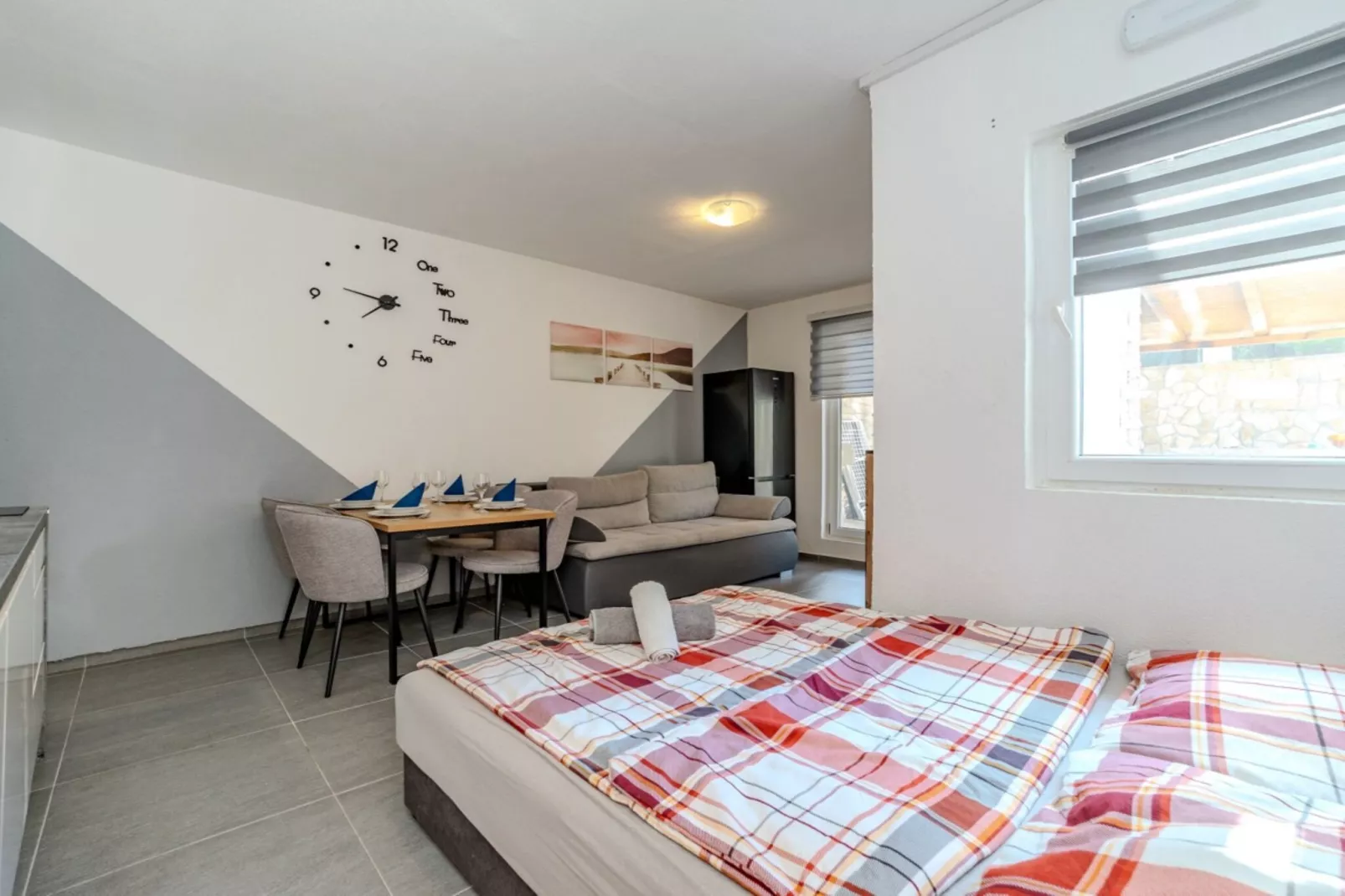 Apartments Robi & Kristina - Studio Apartment with Terrace S2-Slaapkamer