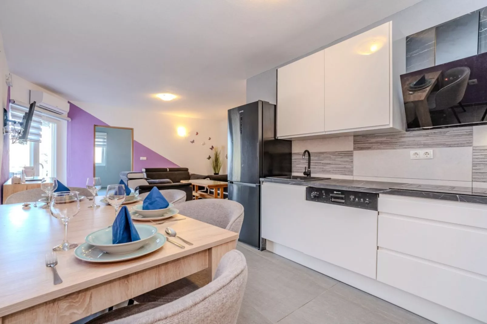 Apartments Robi & Kristina - One Bedroom Apartment with Sea View A4-Keuken