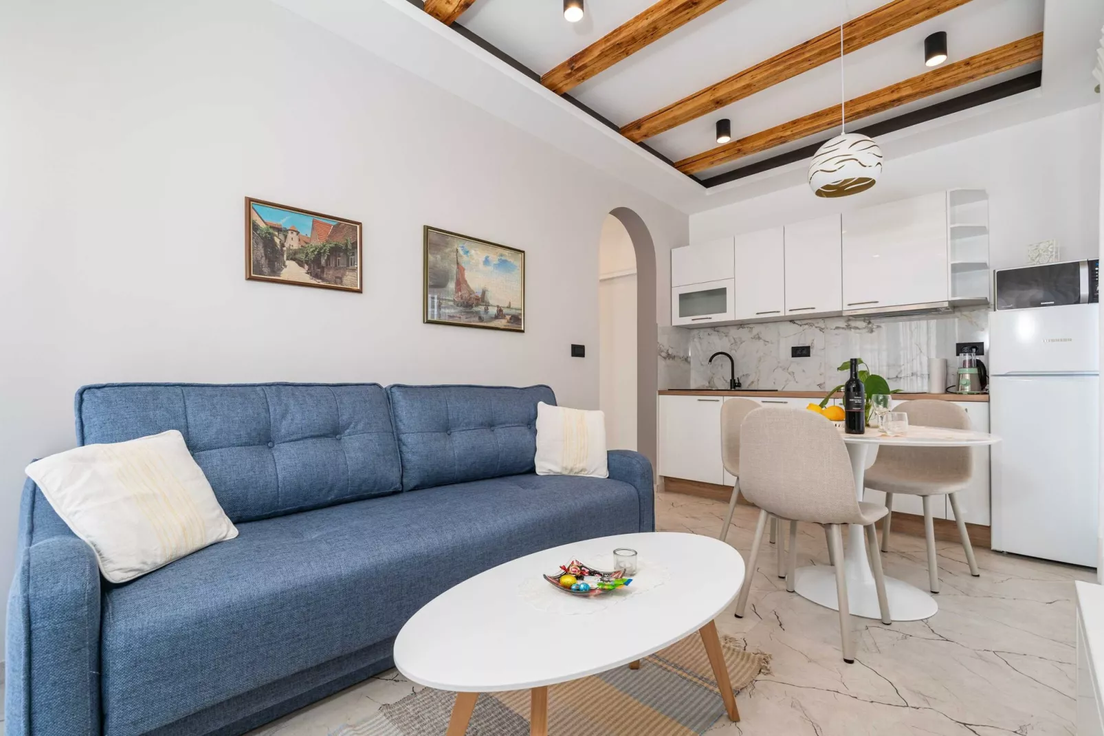 Apartment Villa Palma - One bedroom apartment with Balcony and Sea View (Apartman 2)-Woonkamer