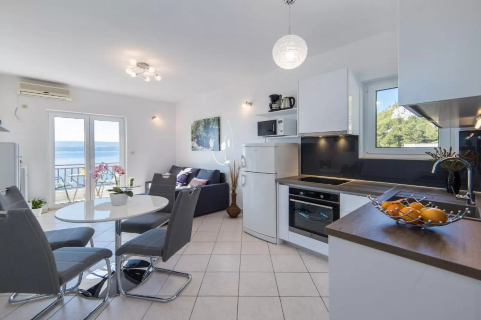 Apartments Tafra - One Bedroom Apartment 1-Keuken