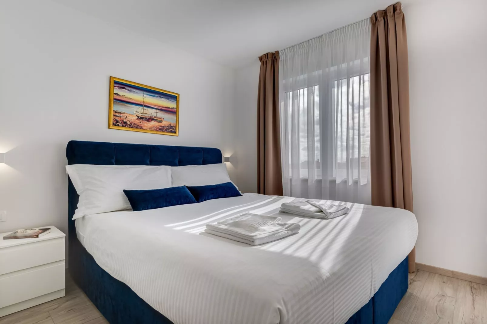 Exclusive Vodice Apartments - Penthouse Apartment with Balcony A6-Slaapkamer