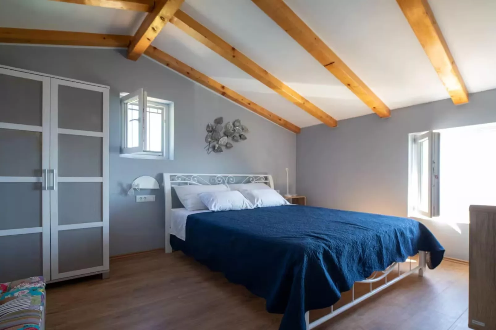 Stone House Bay View Kaštela - Two Bedroom House with Pool-Slaapkamer