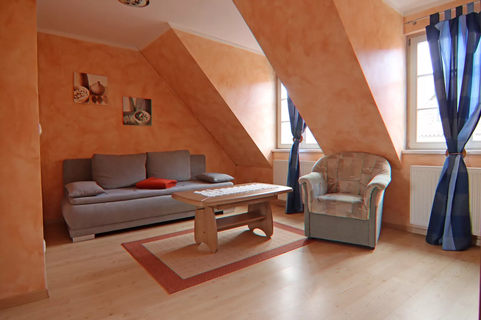 Ferienwohnung Steuerbord-Woonkamer