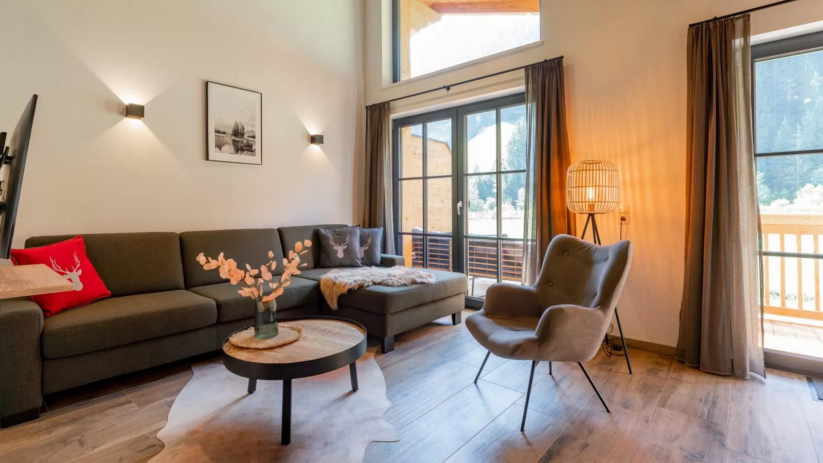 Tauernlodge Eben A3-Woonkamer