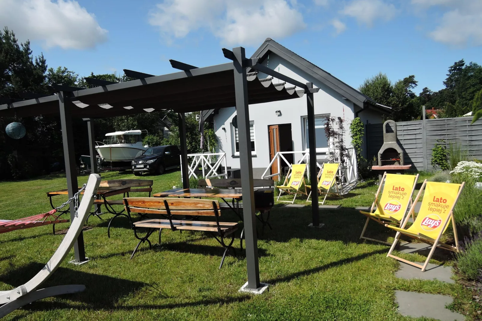 Wisełka Leśna - domek mały dla 4 osób-Buitenkant zomer