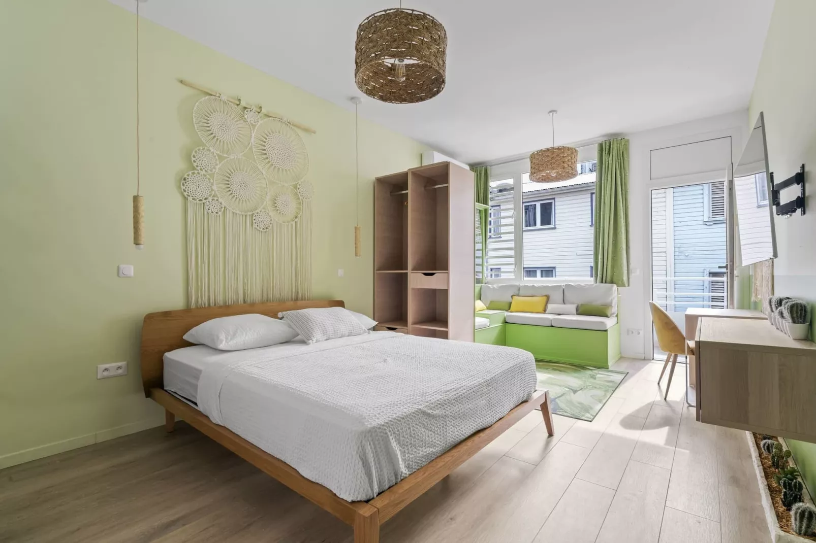 Studios Bohème et Tropical-Slaapkamer