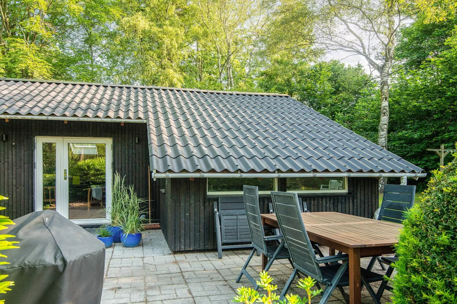 Familiehuisje met terras en gazon-Uitzicht