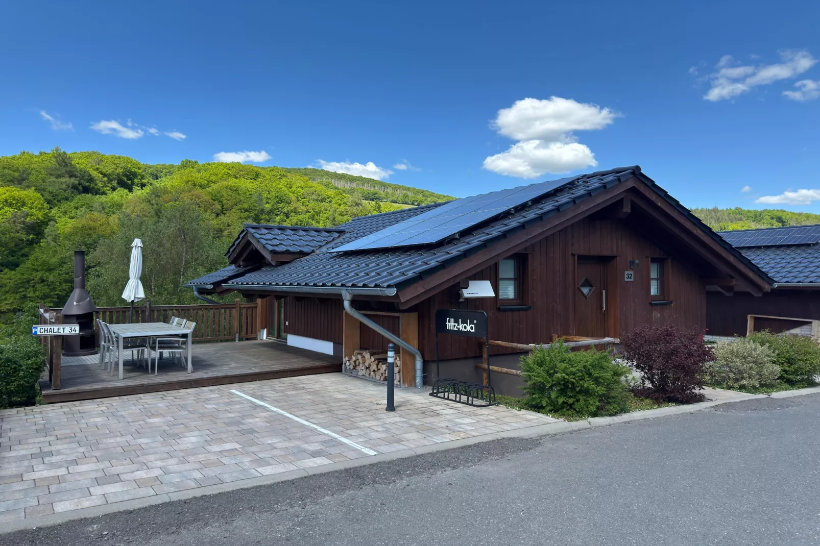 Premiumchalet bis 6Pers-Buitenkant zomer
