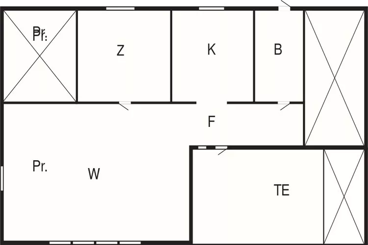 6 Personen vakantie huis in Skummeslövsstrand-Plattegrond