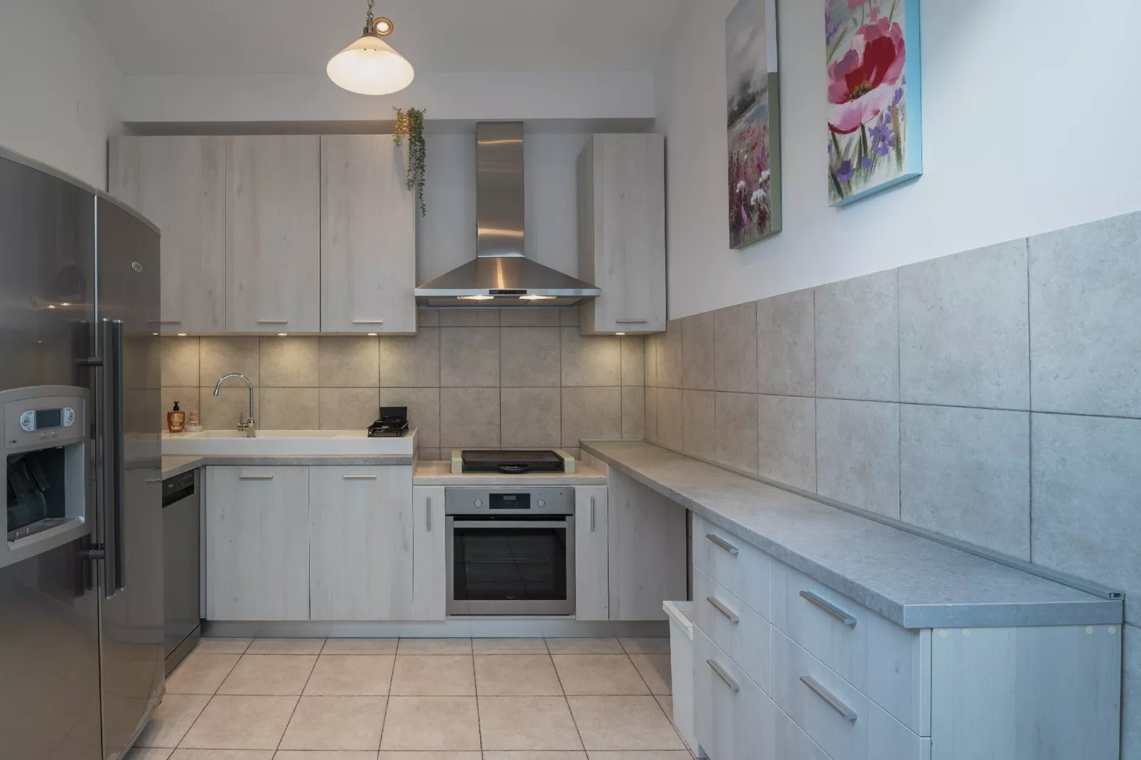 Holiday Home Lea - Three Bedroom Holiday Home with Terrace and Sea View-Keuken