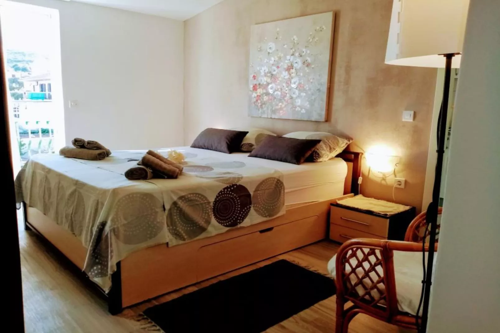 Apartments Silva - Superior Two Bedroom Apartment with Balcony and Sea View-Slaapkamer