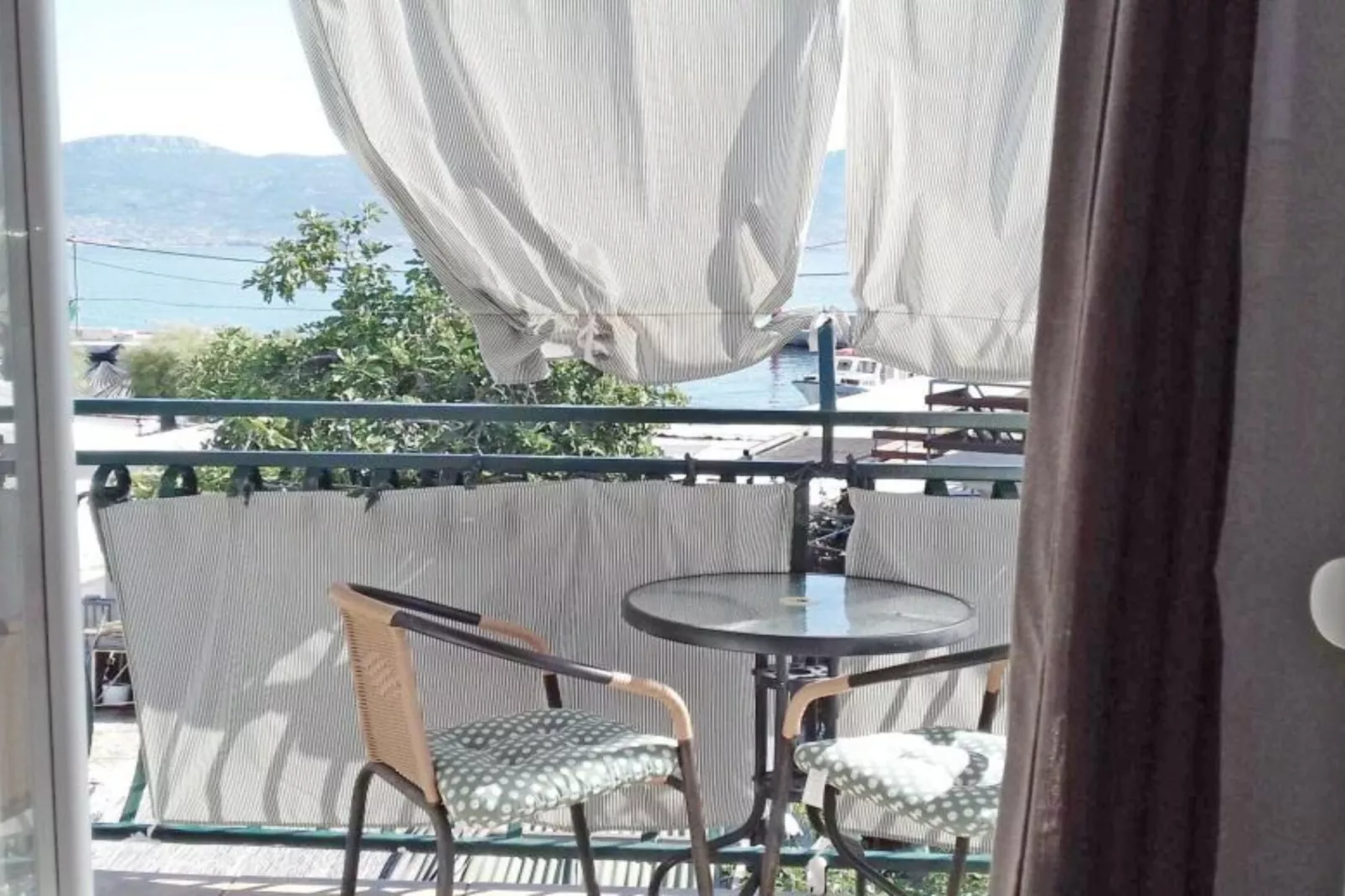 Apartments Silva - One Bedroom Apartment with Balcony and Sea View-Terrasbalkon