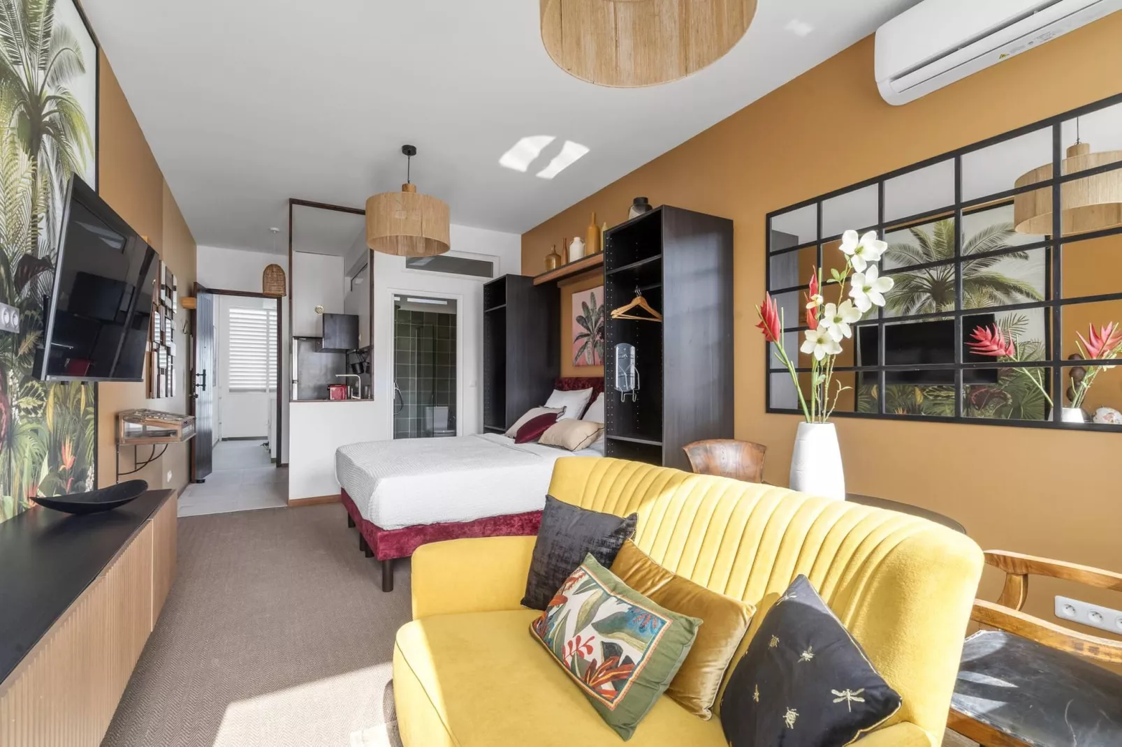 Studios Tropical et Chic-Woonkamer