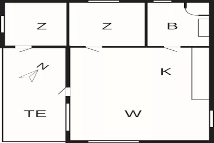 6 persoons vakantie huis in Roslev-By Traum-Plattegrond