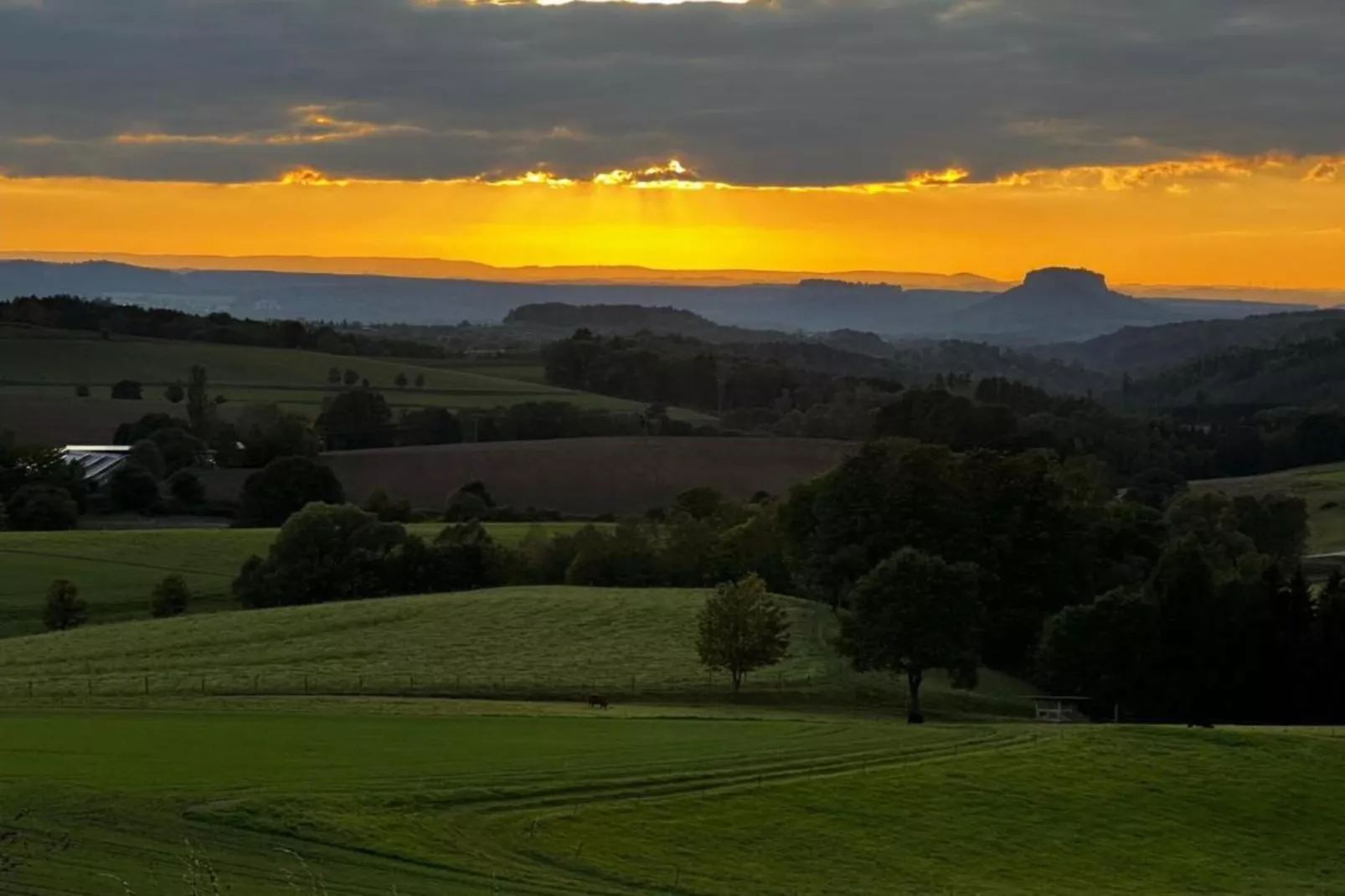 Sächsische Schweiz-Gebieden zomer 20km