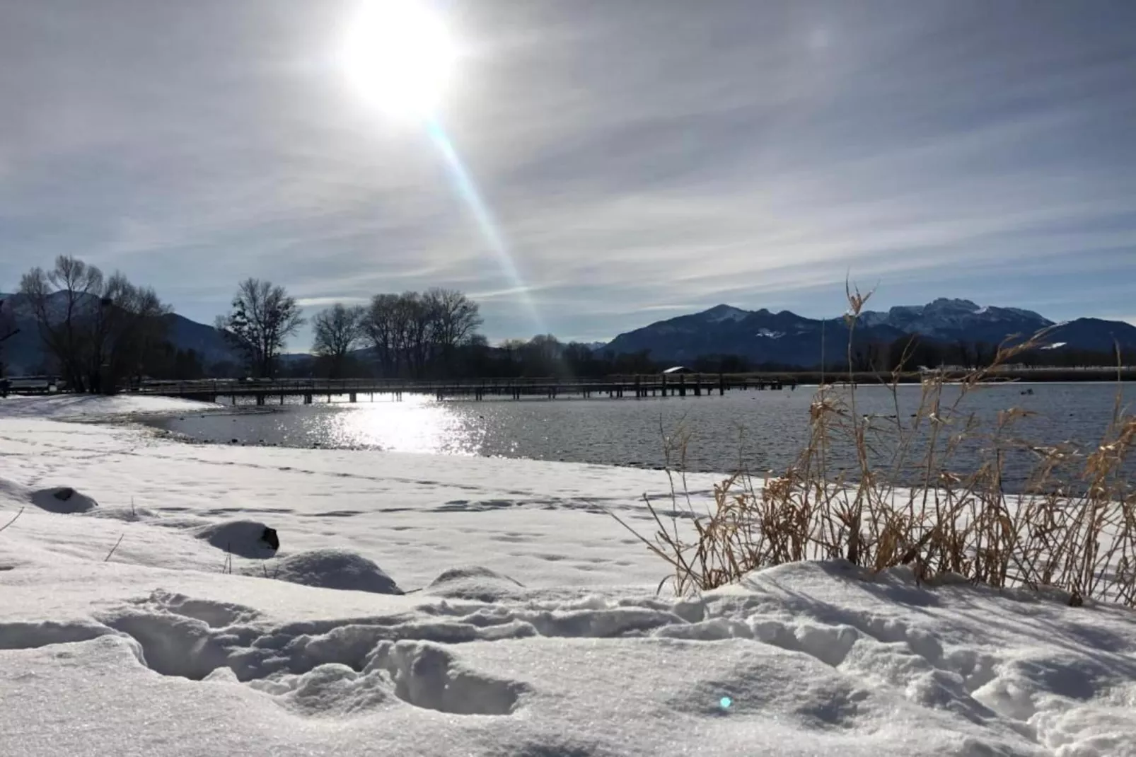 Im Bauernhaus-Gebied winter 5km