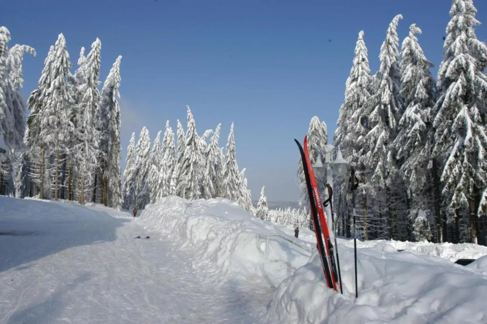 Ferienhaus im Thüringer Wald-Gebied winter 5km