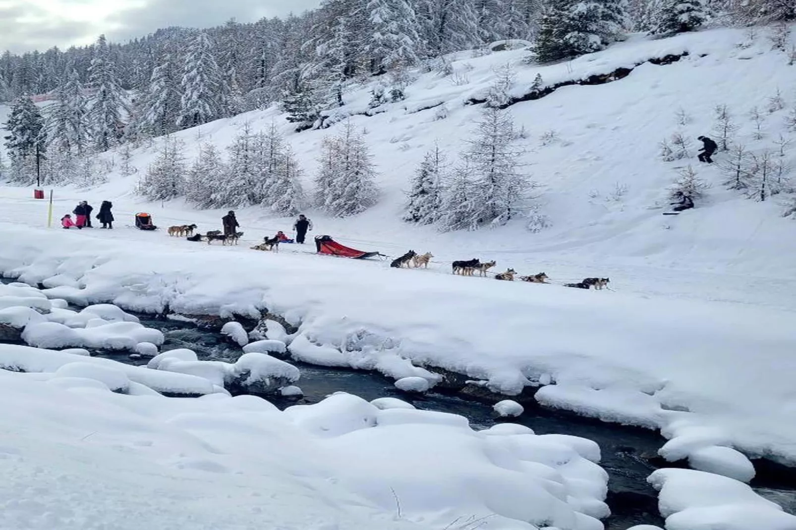 Les Terrasses d'Isola 1-Gebied winter 20km