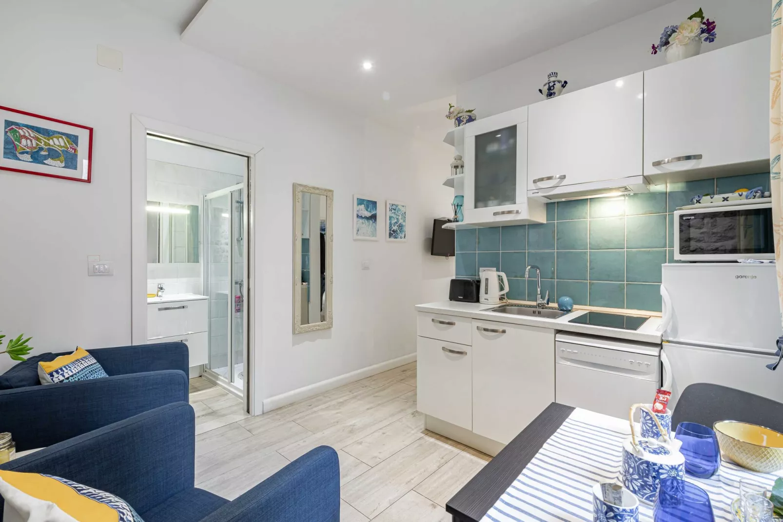 L & L Old Town Apartments - Studio Apartment ( Lacroma)-Keuken