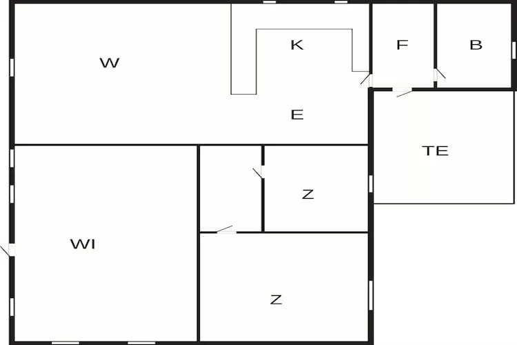 6 Personen vakantie huis in Gedser-Plattegrond