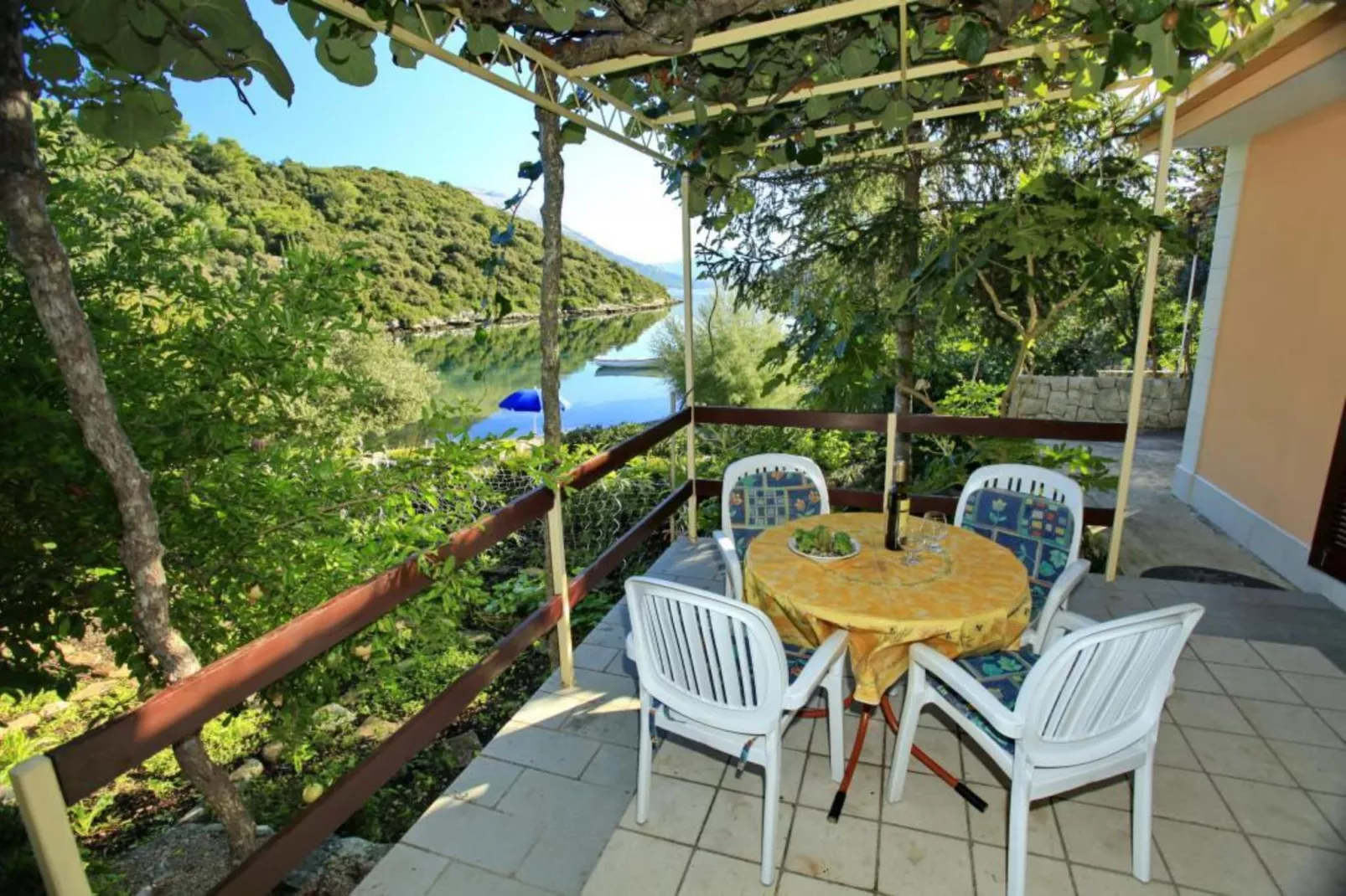 Apartments Villa Cebalo Korčula - Standard One Bedroom Apartment with Terrace and Sea View   EMA-Terrasbalkon