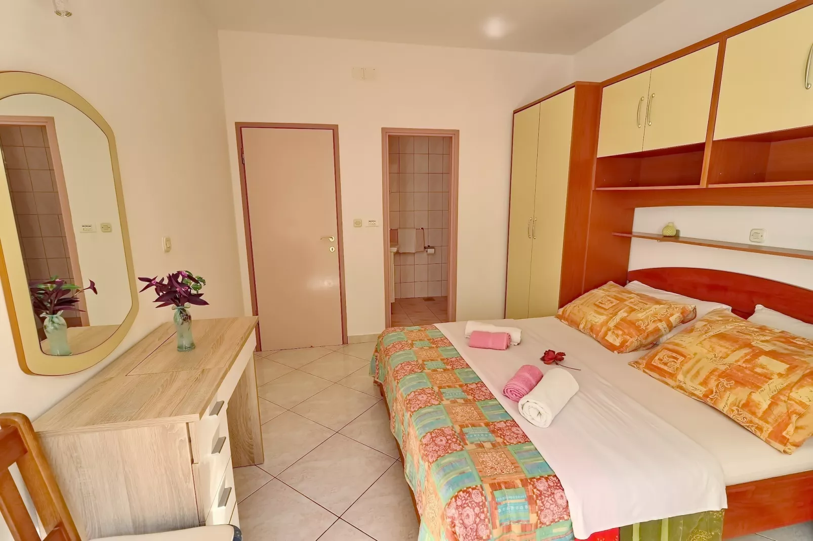 Apartments Villa Cebalo Korčula - Superior Three Bedroom Apartment with Terrace and Sea View  MARKO-Slaapkamer